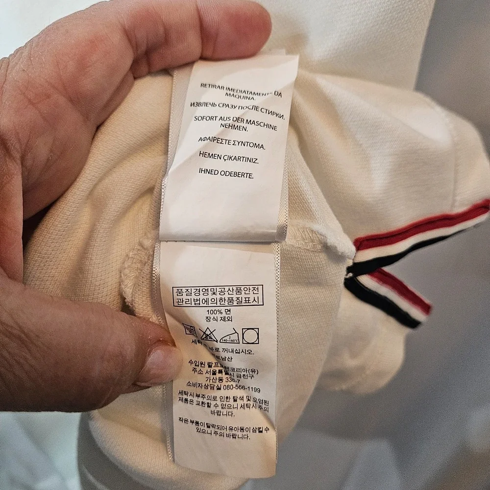 Polo Ralph Lauren Mens XL Classic Fit White Polo Shirt Preppy Old Money☆Sm Stain